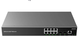 GR-GWN7801 8 Port, 2 SFP Enterprise Layer 2+ Managed Network Switch 